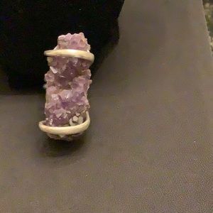 Genuine Amethyst Statement Ring